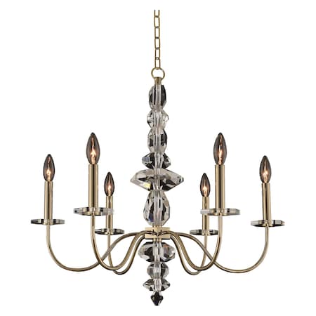 Kalco Allegri Bolivar 6 Light Chandelier 031250-041-FR001